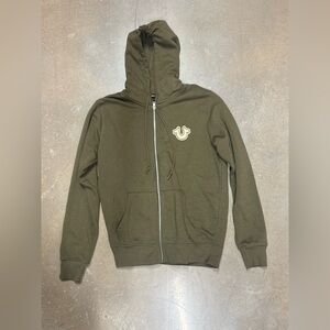 True Religion Olive Green Hoodie Jacket